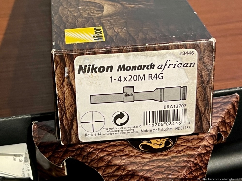 Rare Nikon Monarch African 1-4x20, original boxes / papers / caps-img-1