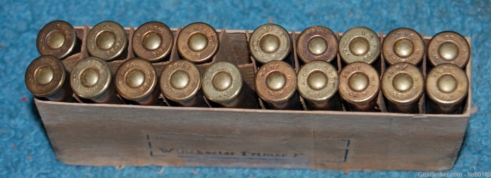 Vintage Partial 2 Piece Box of Winchester 38-55 w/ 155 gr Bullet 19 Rounds-img-6