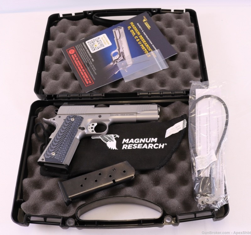 MAGNUM RESEARCH 1911 DESERT EAGLE 45 ACP- USED WITH ORIGINAL BOX -img-8