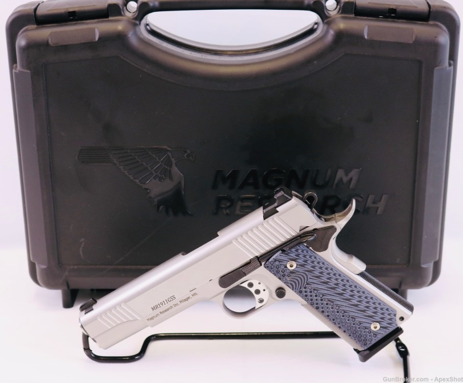 MAGNUM RESEARCH 1911 DESERT EAGLE 45 ACP- USED WITH ORIGINAL BOX -img-1