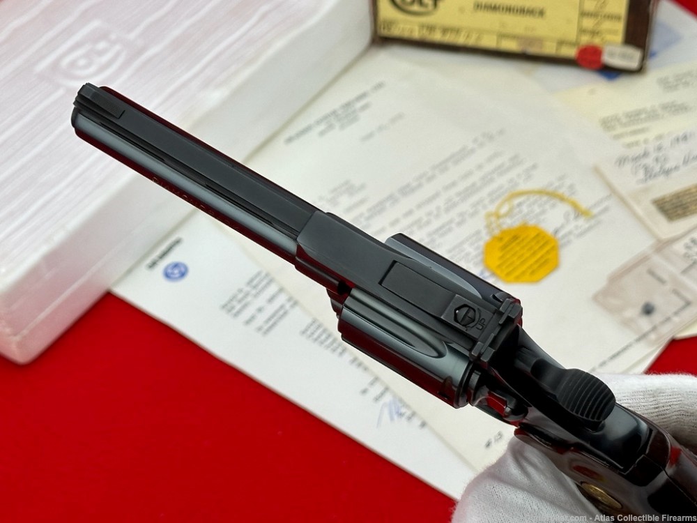 HOLY GRAIL Factory .22 Magnum Colt Diamondback 4" Blue - TONS OF PAPERWORK-img-10
