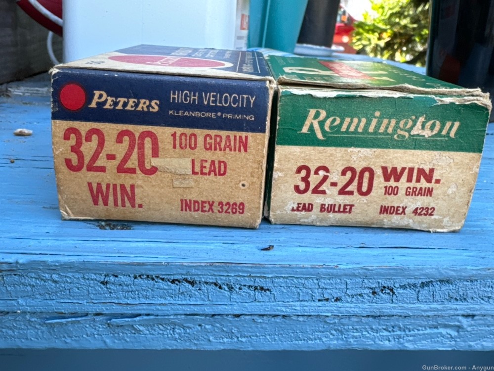 32-20 ammunition 2 boxes of 50 full packs nos peters and remington-img-3