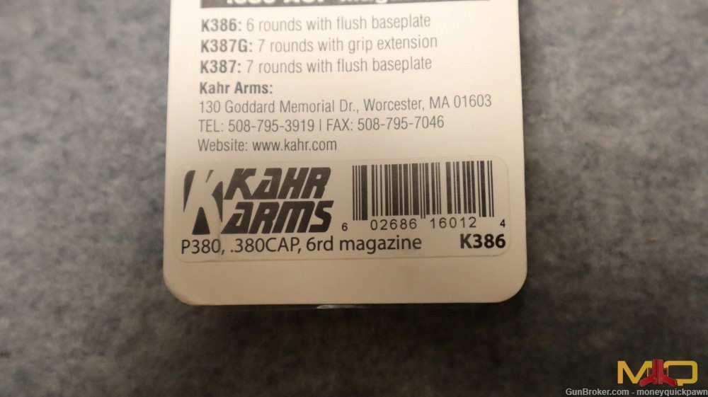 New Kahr Arms P380 6 Round Magazines (Pair)-img-2