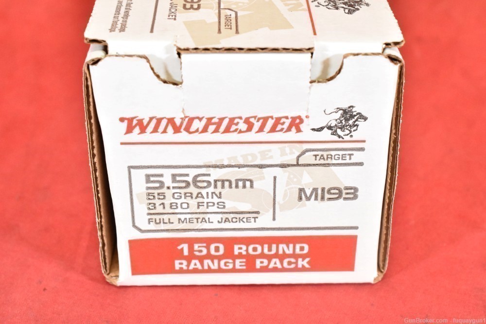 Winchester 5.56 Ammo M193 55GR FMJ WM193150 150 ROUNDS -img-2
