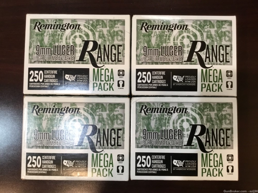 PENNY AUCTION REMINGTON 9MM LUGER FMJ 1000 ROUNDS-img-0