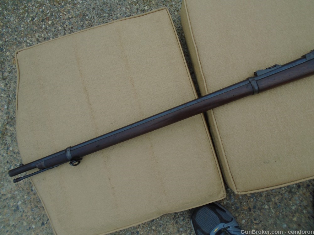 U.S. Springfield Trapdoor Model 1873, State markings, w/Bayonet & Scabbard-img-22