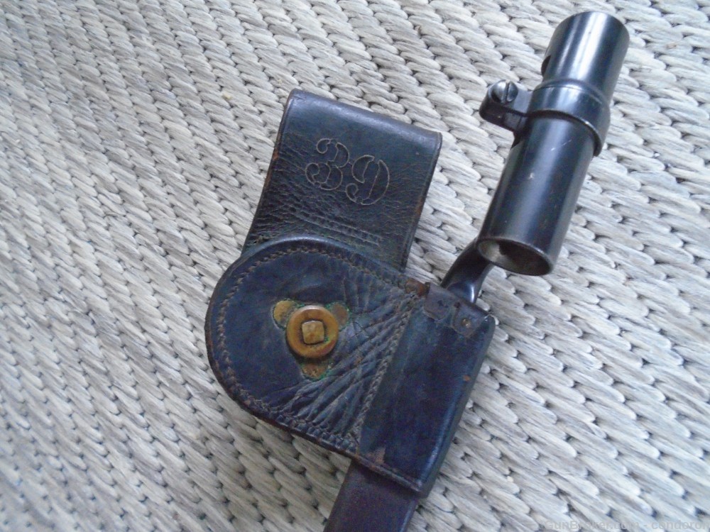U.S. Springfield Trapdoor Model 1873, State markings, w/Bayonet & Scabbard-img-12