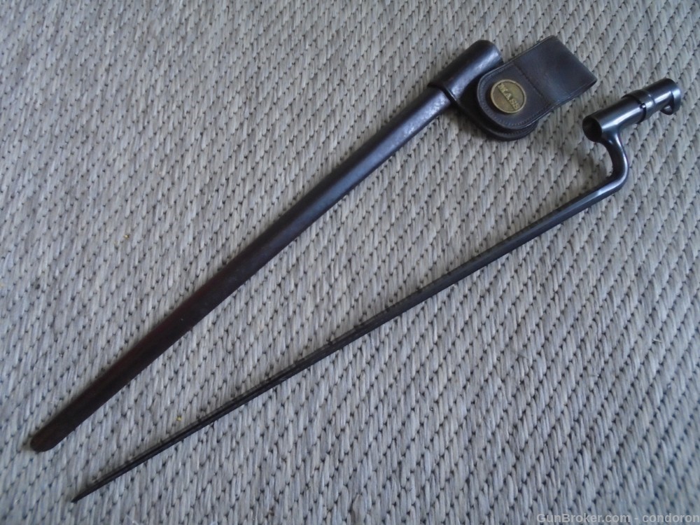 U.S. Springfield Trapdoor Model 1873, State markings, w/Bayonet & Scabbard-img-10