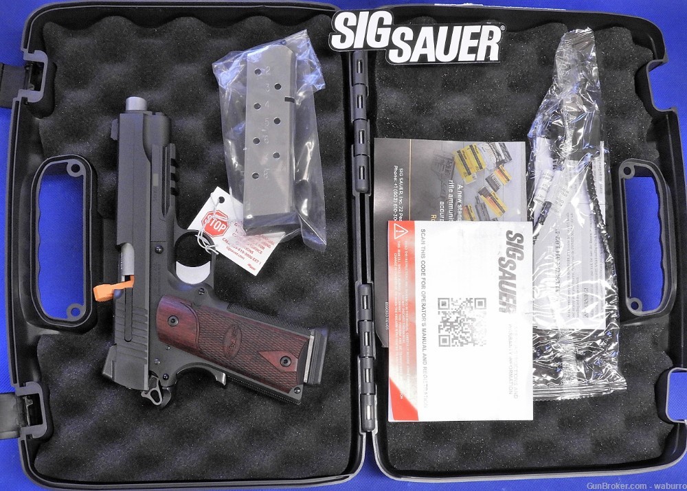 Sig Sauer 1911 R Nitron/Rosewood Black Stainless .45 ACP Factory New-img-3