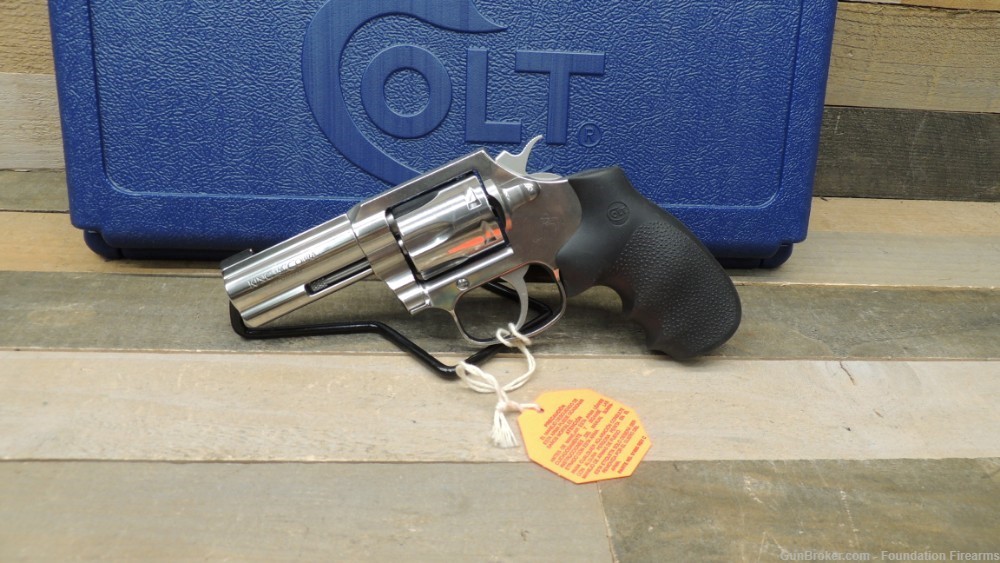 Unfired Colt King Cobra 3" Revolver .357 Magnum Stainless KCOBRA-SB3BB-img-0