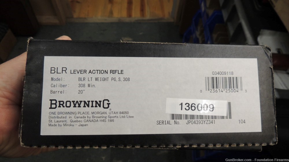 Like New  Browning BLR LT WT lever rifle/ orig box/ manual in .308 Win. -img-15