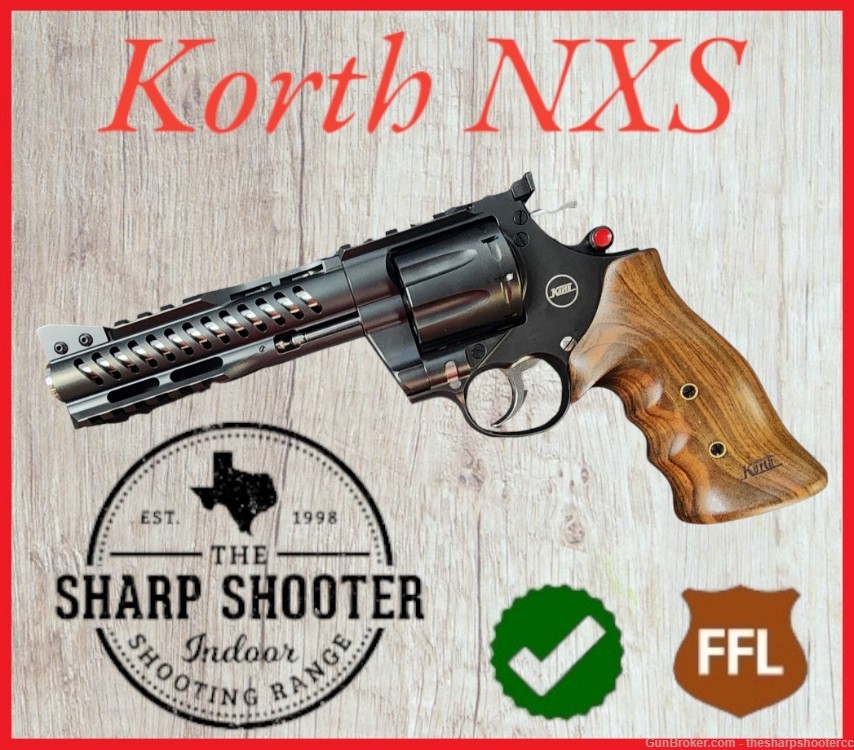 Nighthawk Custom Korth NXS 357 magnum 6 in barrel 8 shot-img-0