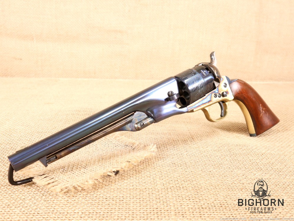 Uberti, 1860 Army, .44 Cal. Black Powder, Case Colored/Walnut Grips *PENNY*-img-0