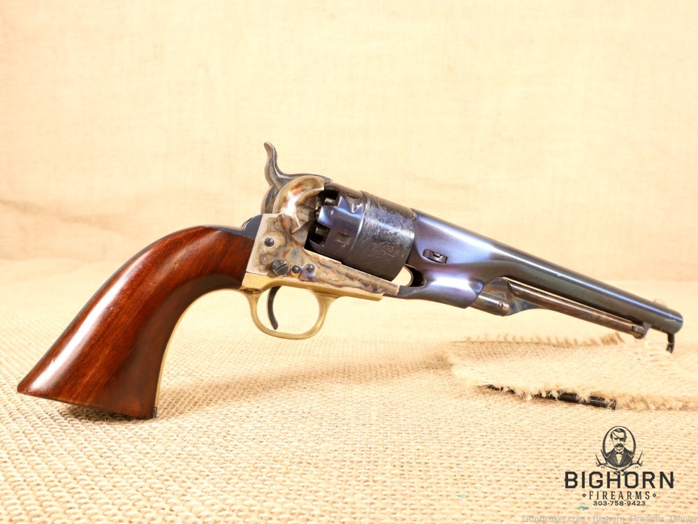Uberti, 1860 Army, .44 Cal. Black Powder, Case Colored/Walnut Grips *PENNY*-img-6