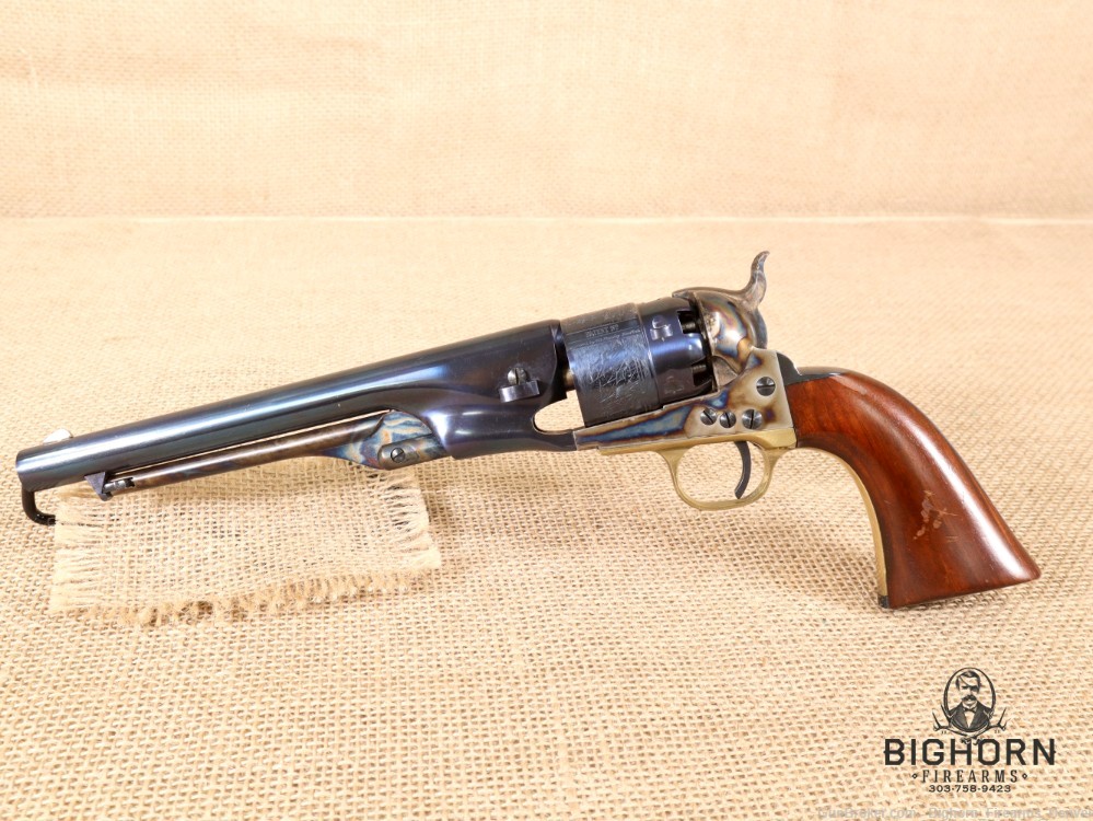 Uberti, 1860 Army, .44 Cal. Black Powder, Case Colored/Walnut Grips *PENNY*-img-2
