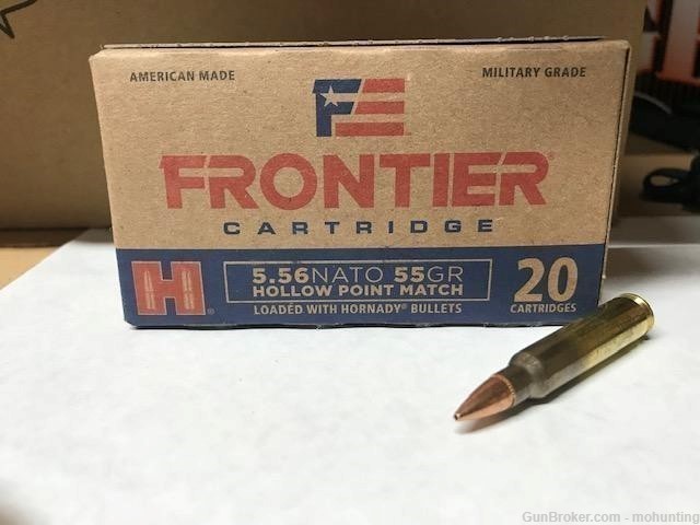 Frontier FR240 5.56 Nato 55gr HP Match 500 Rounds-img-0