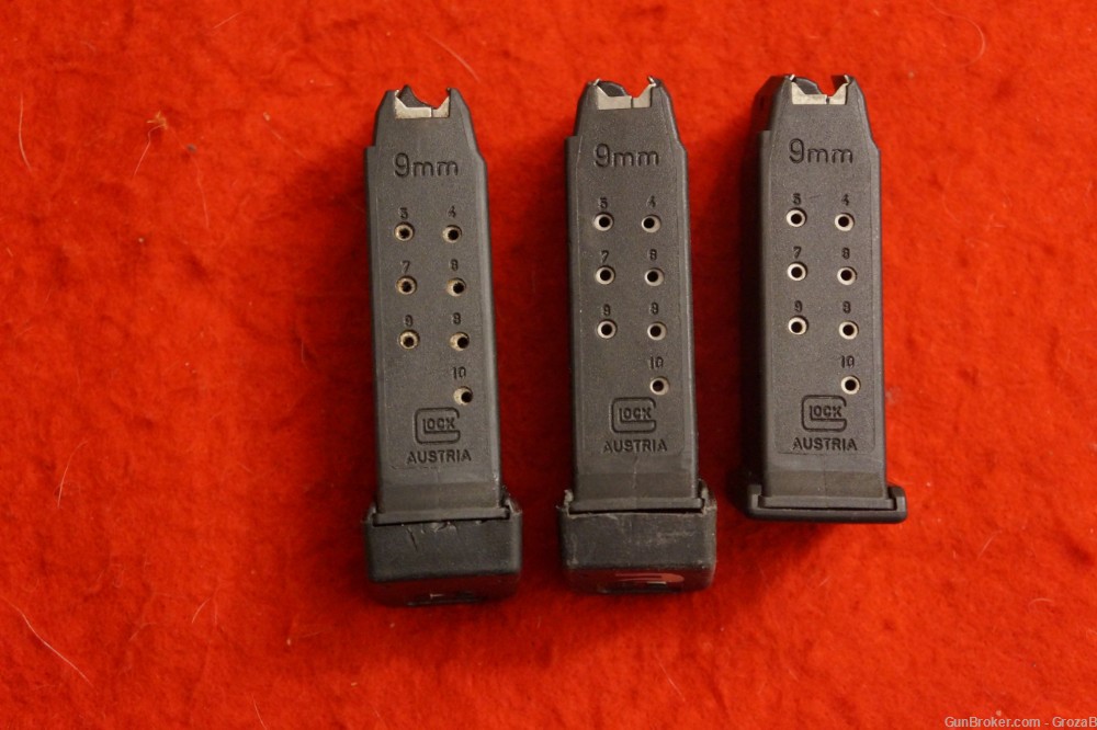 3 Rare Pre Ban Glock 26 9mm Magazines MA OK #2-img-0