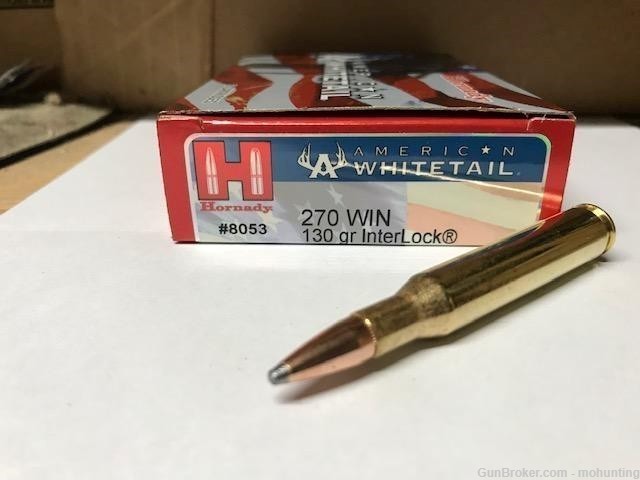 Hornady 8053 270 Win 130gr SP 100 Rounds-img-0