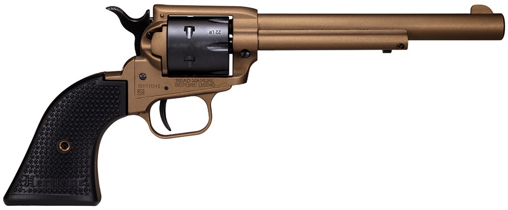 Heritage Mfg Rough Rider 22 LR Revolver 6.50 Burnt Bronze SRR22A6-img-0