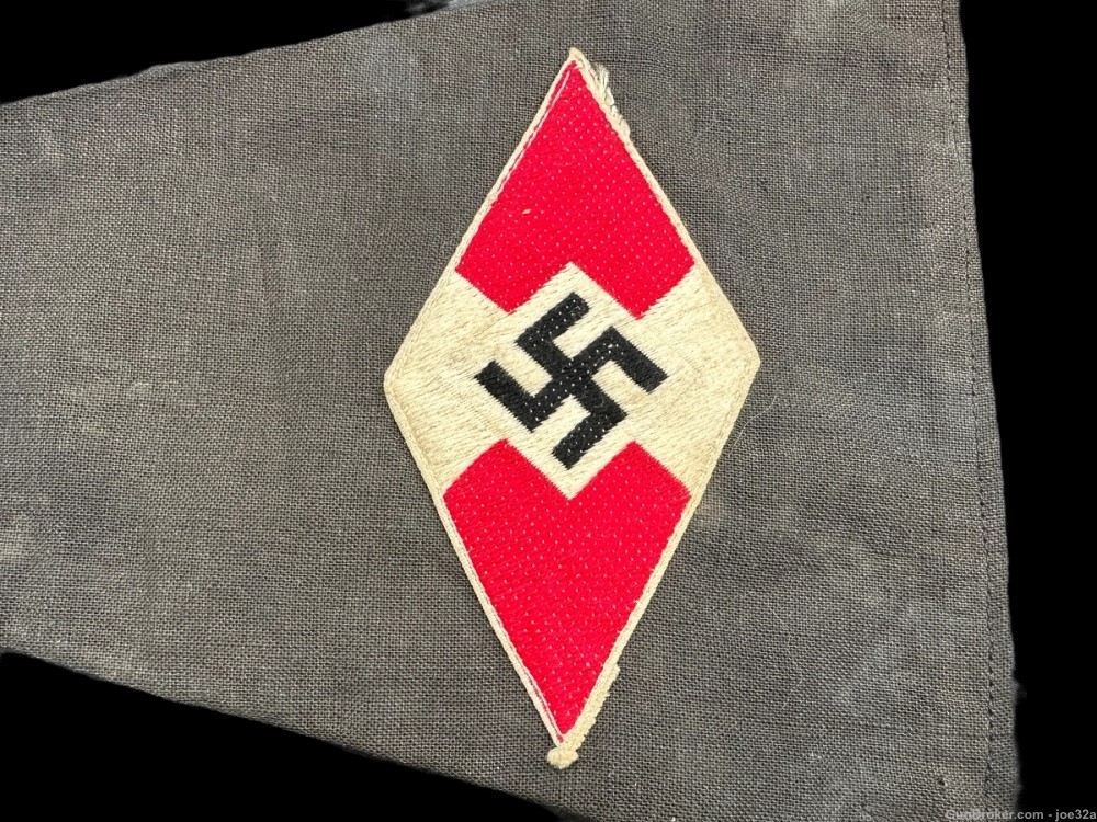 WW2 German HJ Youth Pennant Flag WWII diamond banner -img-6