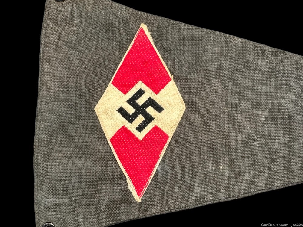 WW2 German HJ Youth Pennant Flag WWII diamond banner -img-3