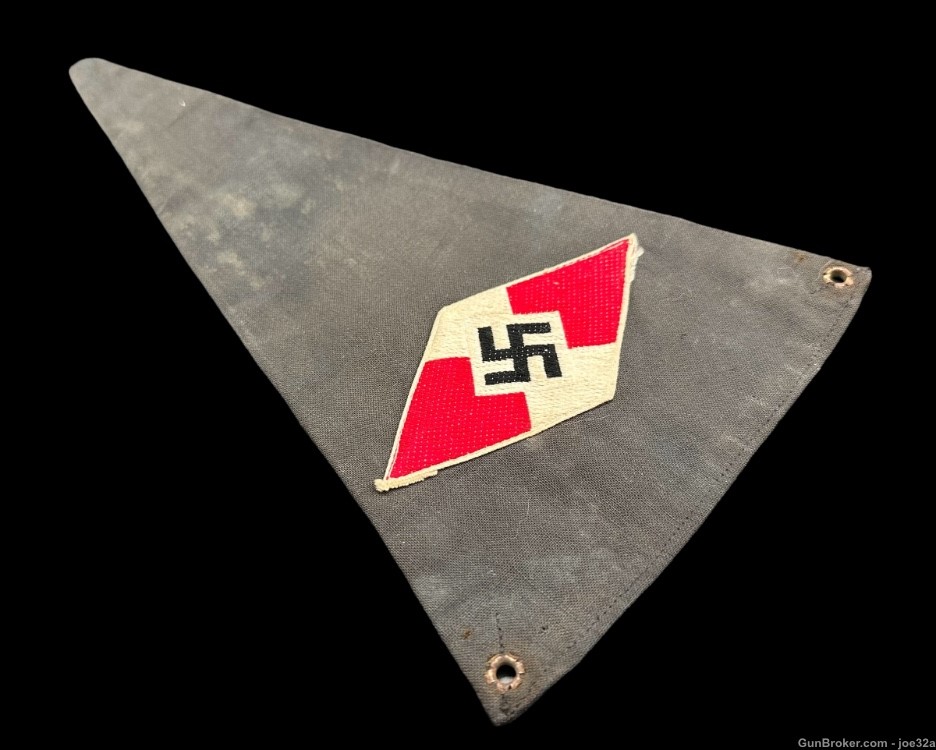WW2 German HJ Youth Pennant Flag WWII diamond banner -img-5