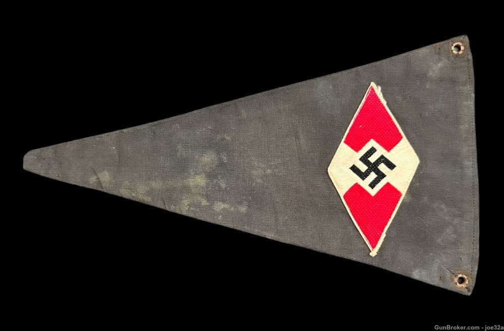 WW2 German HJ Youth Pennant Flag WWII diamond banner -img-4