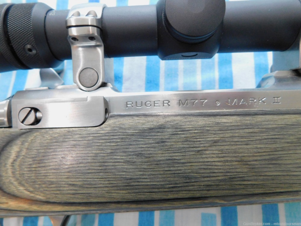 Ruger M77 Mark ll 7mm Mag LEFT HAND Stainless Laminate Redfield Revolution-img-10