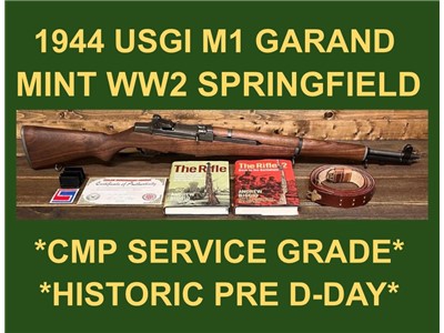 M1 GARAND 1944 SPRINGFIELD CMP SERVICE GRADE HISTORIC BEAUTY WW2 GARAND