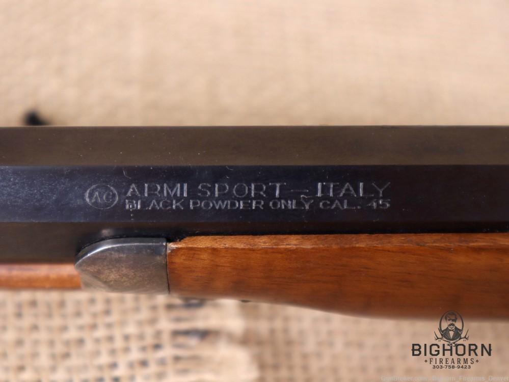 Armi Sport, Italy, 10" .45 Caliber, Charles Moore Repro Black Powder Pistol-img-22