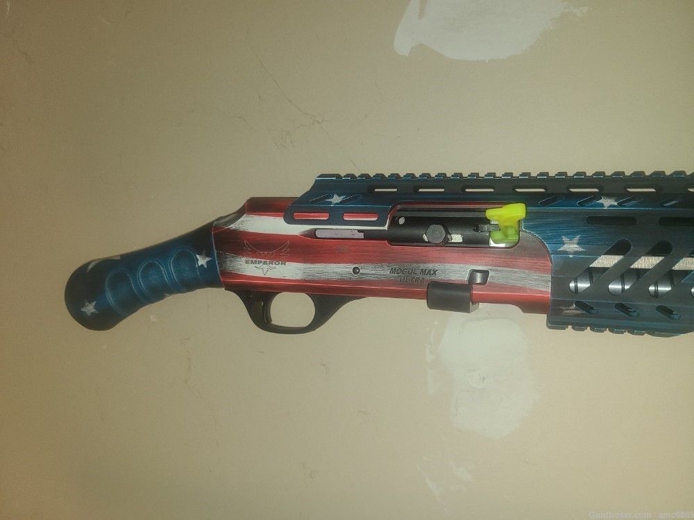 USA Flag 12 Guage semi auto Mogul Ultra Cerakote Beautiful-img-4