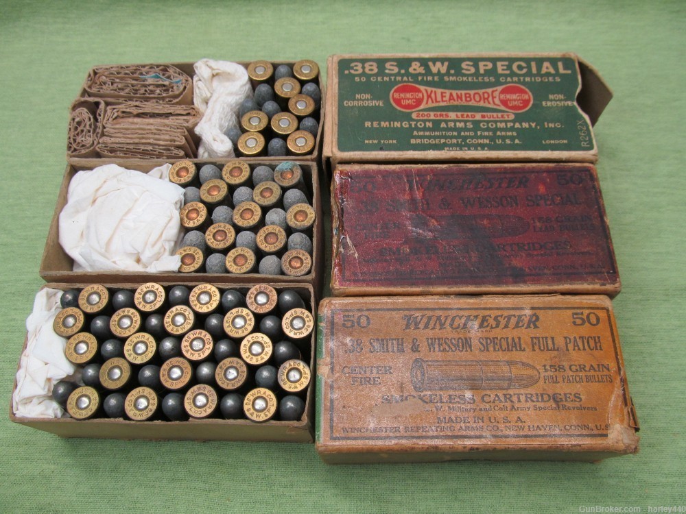 3 Vtg/Antique .38 Special Boxes w/84 Rounds of Ammo-Winchester & Remington -img-0