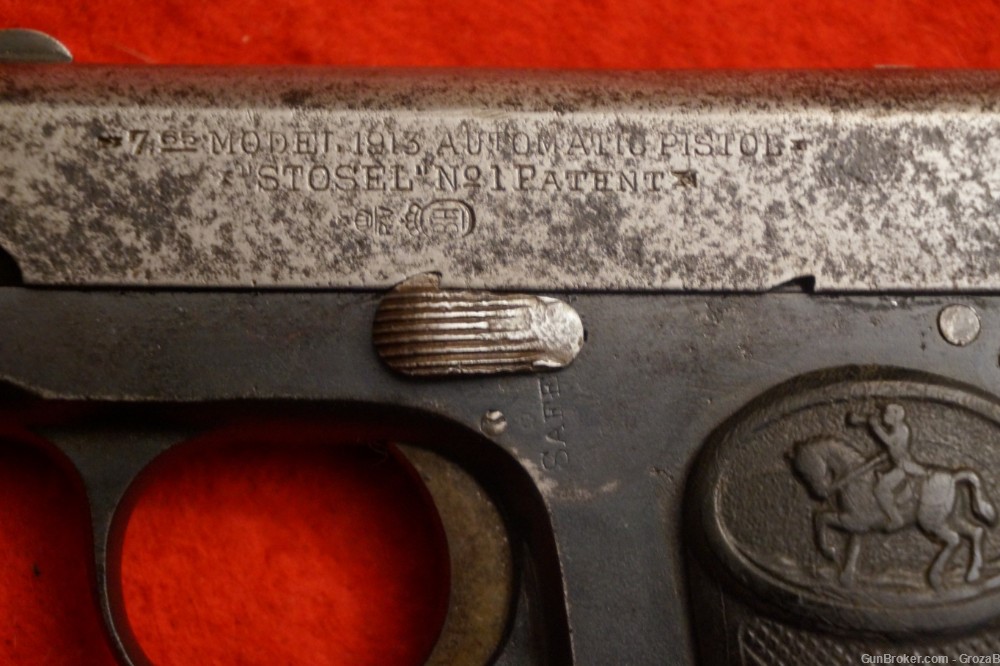 Scarce Pre-WWI Stosel #1 Pistol by Retolaza Hermanos of Eibar Ruby 32ACP-img-10