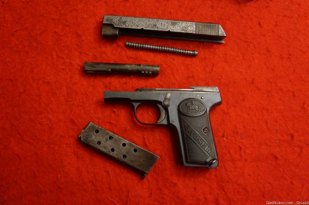 Scarce Pre-WWI Stosel #1 Pistol by Retolaza Hermanos of Eibar Ruby 32ACP-img-12