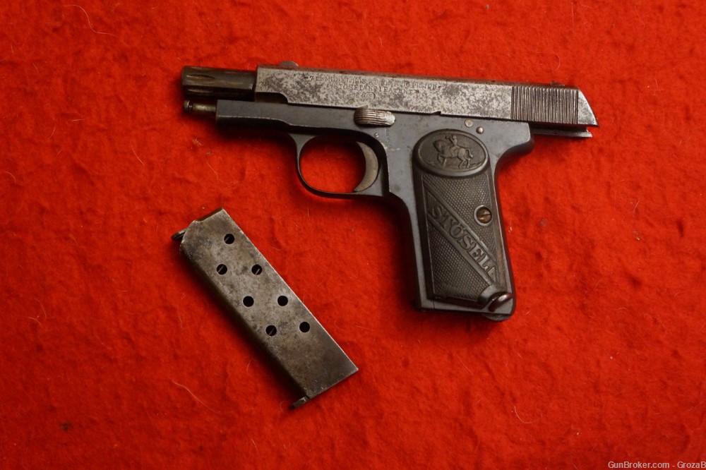 Scarce Pre-WWI Stosel #1 Pistol by Retolaza Hermanos of Eibar Ruby 32ACP-img-11