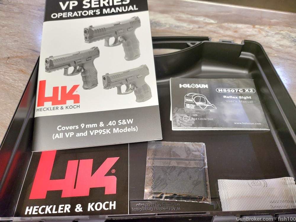 HK VP9 9mm FDE w/Holosun 507C RDS USED LNIB H&K LOOK!-img-1