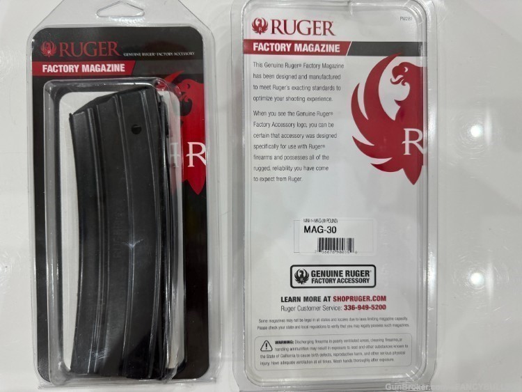 Ruger, Magazine, 223 Remington, 30 Rounds, Fits Mini-14, Steel Blued Finish-img-1