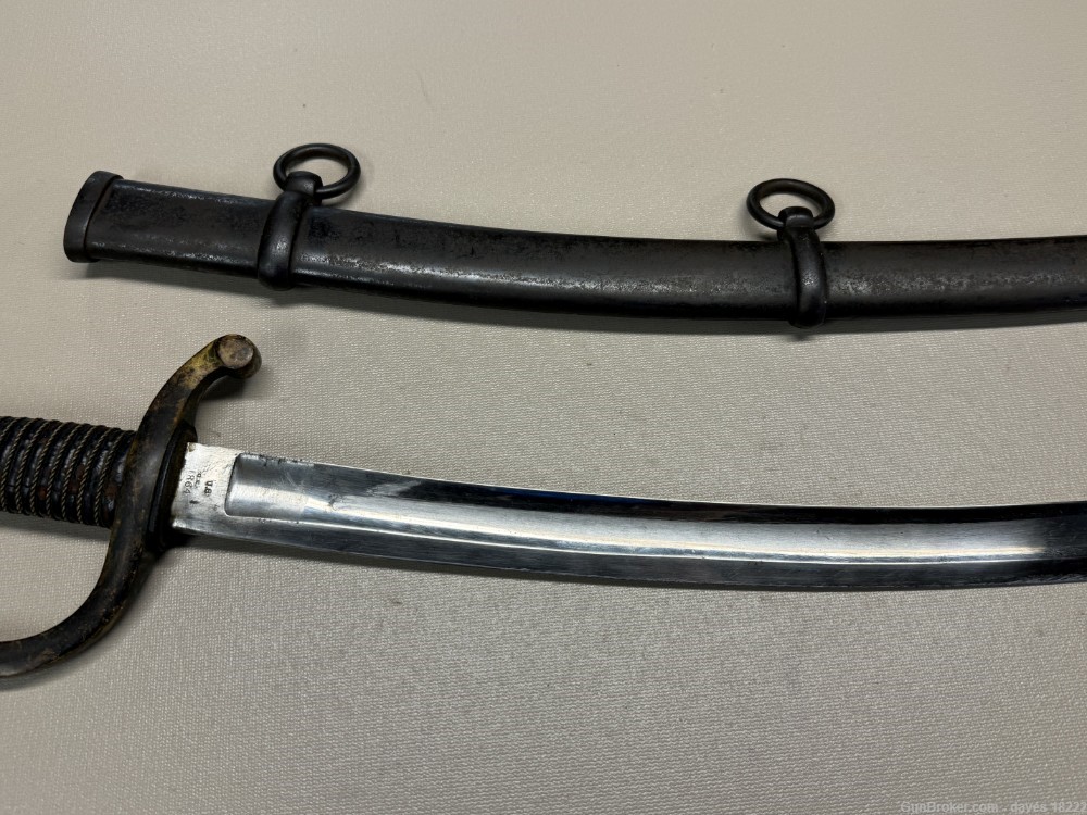 Civil War Era Ames Horse Artillery Sword and Scabbard 1864 M1840-img-3