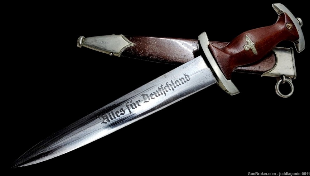 Original early pre–WWII German SA Dagger H. HERDER SOLINGEN-img-0