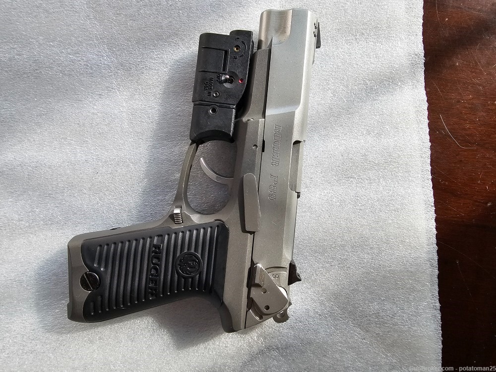 Ruger P89 9mm with laser aiming device and 2 magazines-img-1