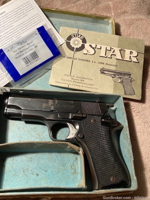 Star BM 9mm Spanish with New EGW Barrel link and Spare-img-0