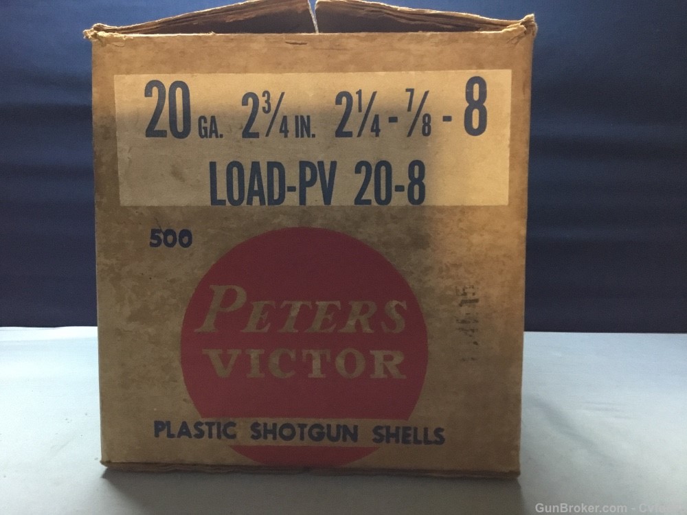 Vintage Empty Peters 20 Ga. Shotgun Shell Case - See Photos-img-1