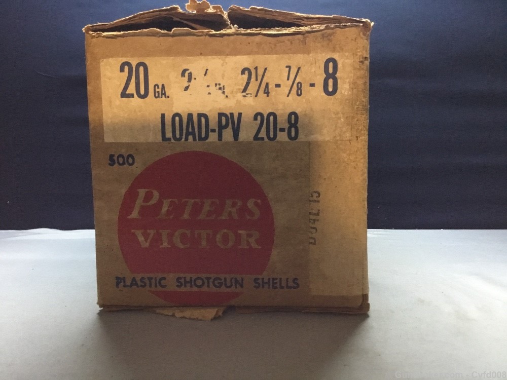 Vintage Empty Peters 20 Ga. Shotgun Shell Case - See Photos-img-3