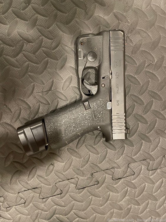 Glock 43x w/tritium nightsights, talon grips, Streamlight, Shield Arms…-img-4