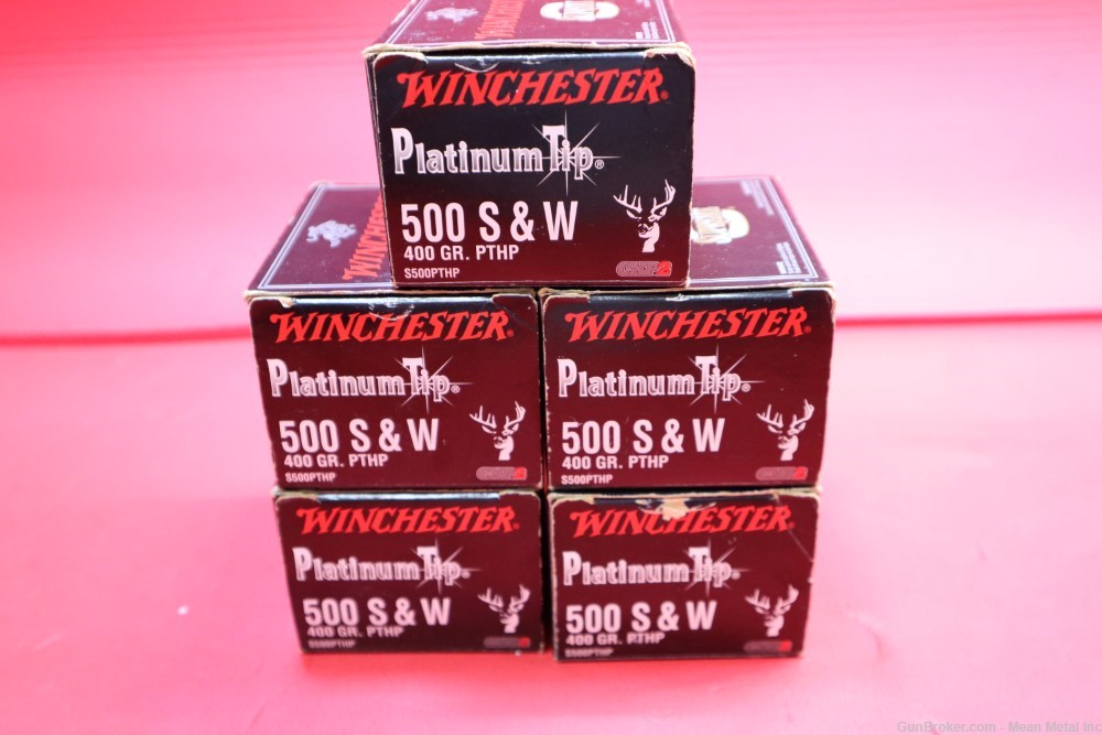 AMMO DEAL Winchester 500S&W Platinum 400gr PTHP AMMUNITION no reserve DEAL -img-3