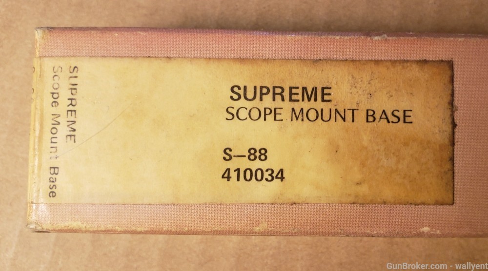 Burris Supreme Scope Mount Base S-88  in Original Box #410034 new/old-img-1