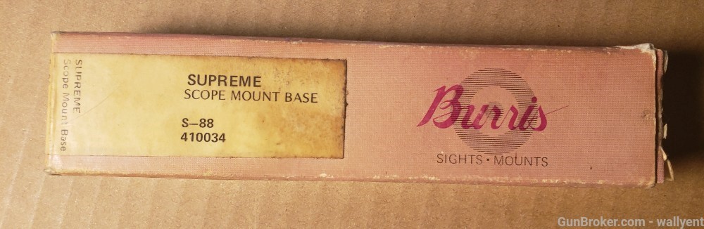 Burris Supreme Scope Mount Base S-88  in Original Box #410034 new/old-img-0