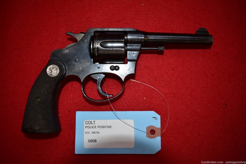 Colt Police Positive 38 S&W, 1926, C&R, Nice, MA OK, PENNY START!-img-0