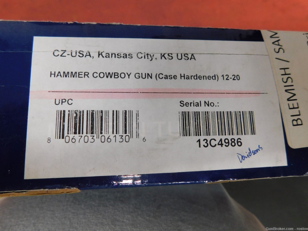 CZ Hammer Cowboy Shotgun 12ga-img-13