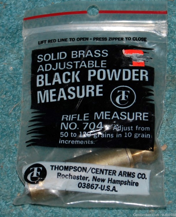 New in Package Thompson Center Adjustable Black Powder Measure # 704 T/C-img-0